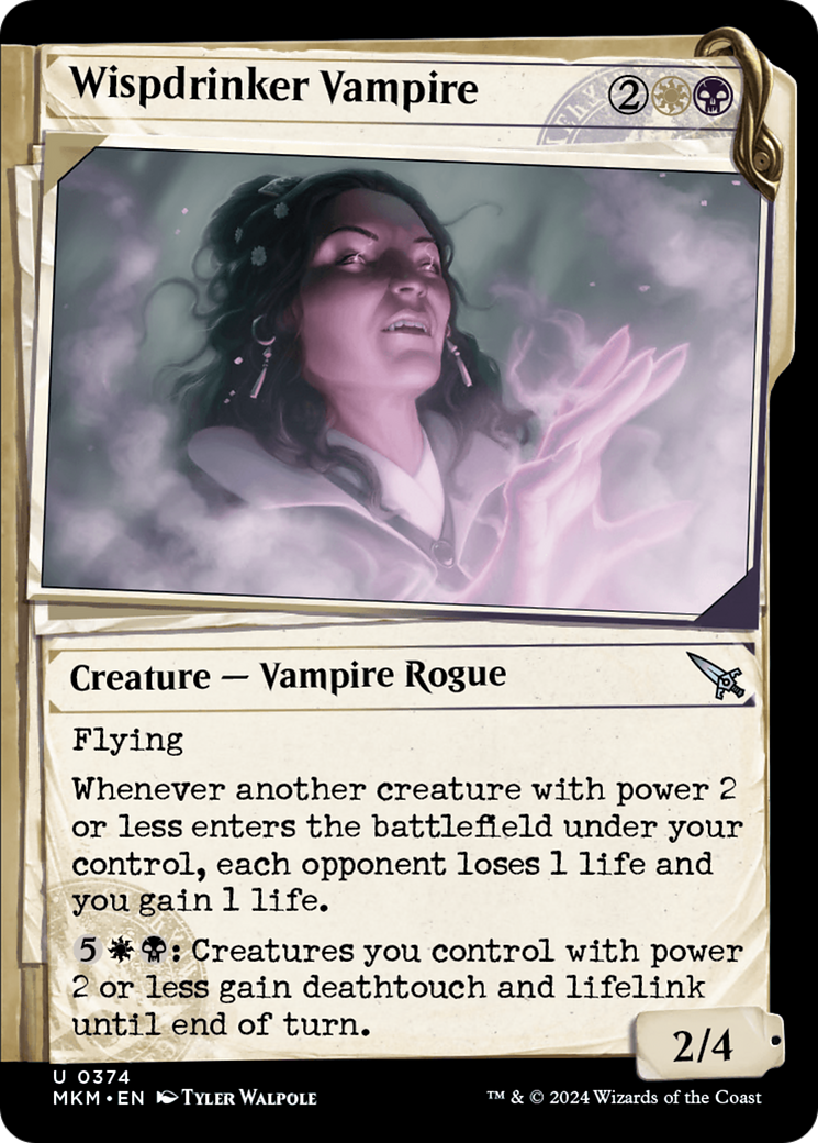 Wispdrinker Vampire (Showcase) (MKM-374) - Murders at Karlov Manor: (Showcase)-1
