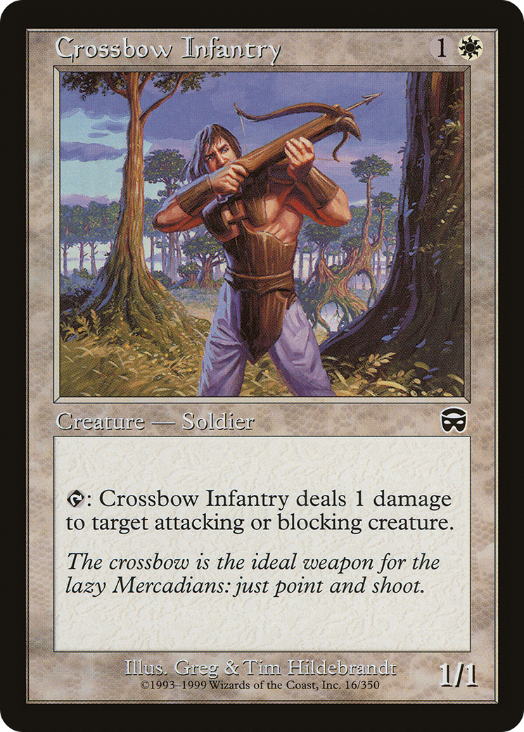 Crossbow Infantry [Mercadian Masques]-1