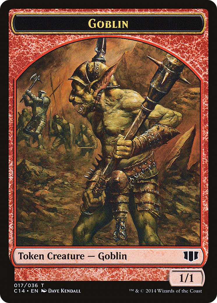 Goblin // Goat Double-Sided Token [Commander 2014 Tokens]-4