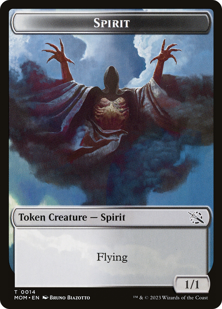 Thopter // Spirit (14) Double-Sided Token [March of the Machine Tokens]-2