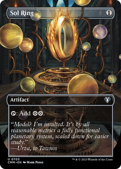 Sol Ring (Borderless Alternate Art) [Commander Masters]-1