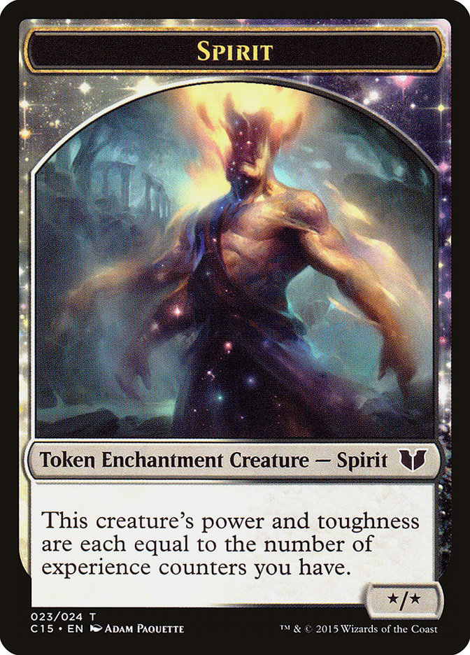 Spirit (023) // Cat Double-Sided Token [Commander 2015 Tokens]-1