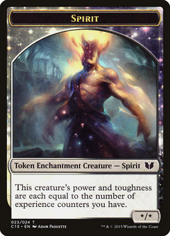 Spirit (023) // Cat Double-Sided Token [Commander 2015 Tokens]-1