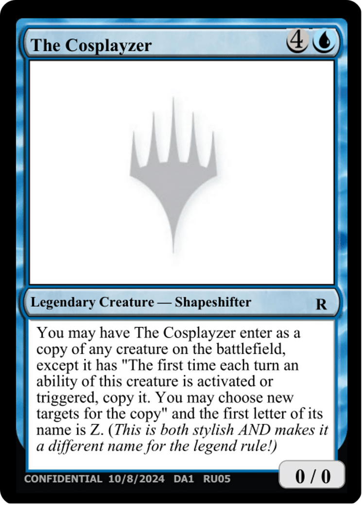 The Cosplayzer (UNK-RU05A) - Unknown Event-1