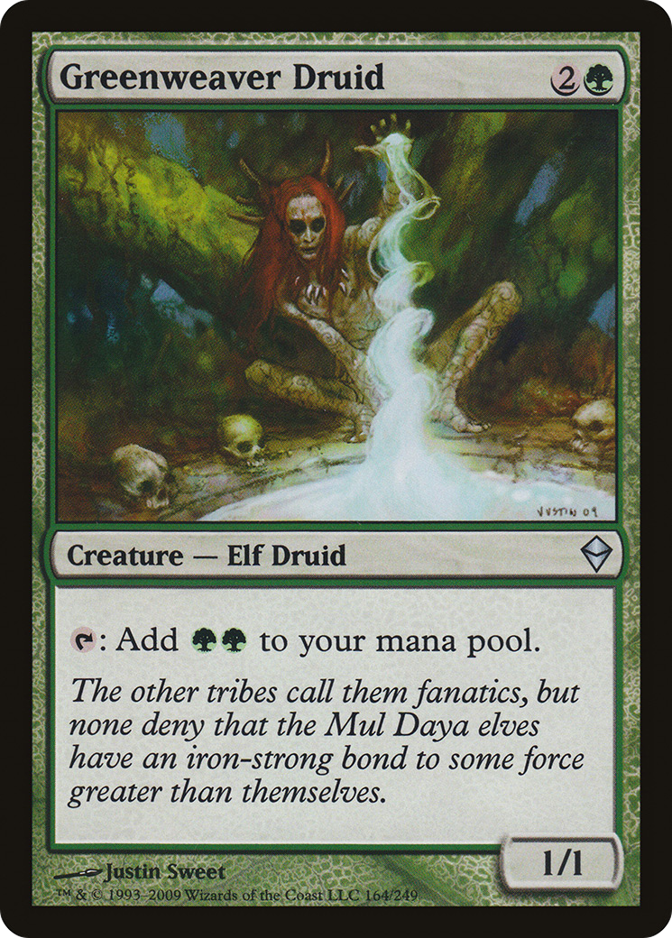 Greenweaver Druid [Zendikar]-1