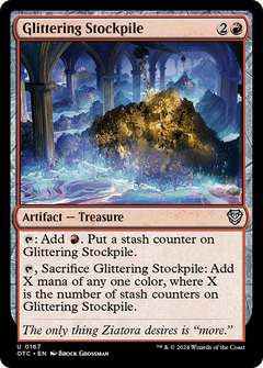 Glittering Stockpile [Outlaws of Thunder Junction Commander]-1