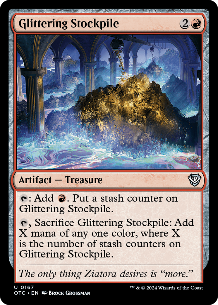 Glittering Stockpile [Outlaws of Thunder Junction Commander]-1