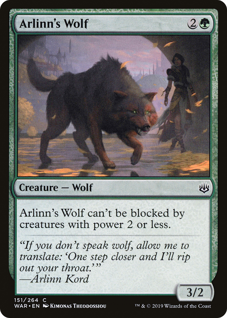 Arlinn's Wolf [War of the Spark]-1