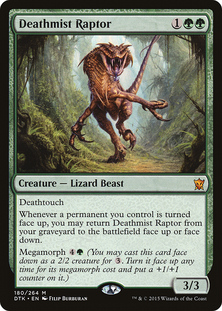Deathmist Raptor [Dragons of Tarkir]-1