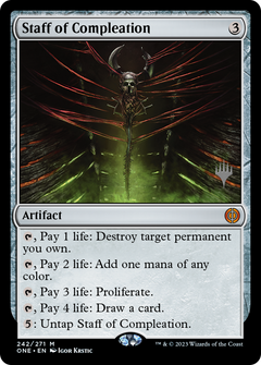 Staff of Compleation (Promo Pack) [Phyrexia: All Will Be One Promos]-1