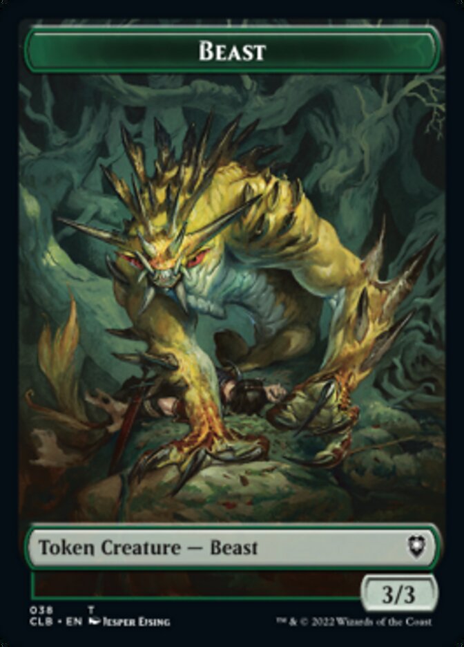 Satyr // Beast Double-Sided Token [Commander Legends: Battle for Baldur's Gate Tokens]-2