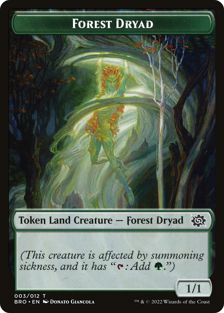 Forest Dryad (TBRO-003) - The Brothers' War Tokens Foil-1