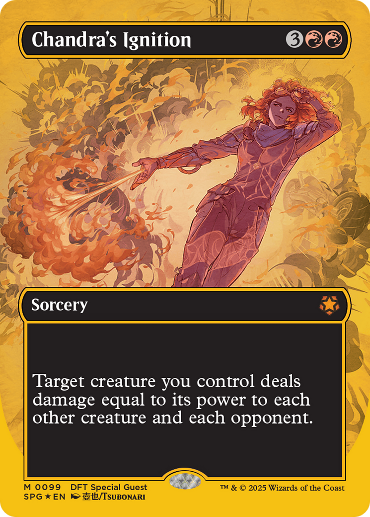 Chandra's Ignition (Borderless) (First-Place Foil) [Aetherdrift Special Guests]-1
