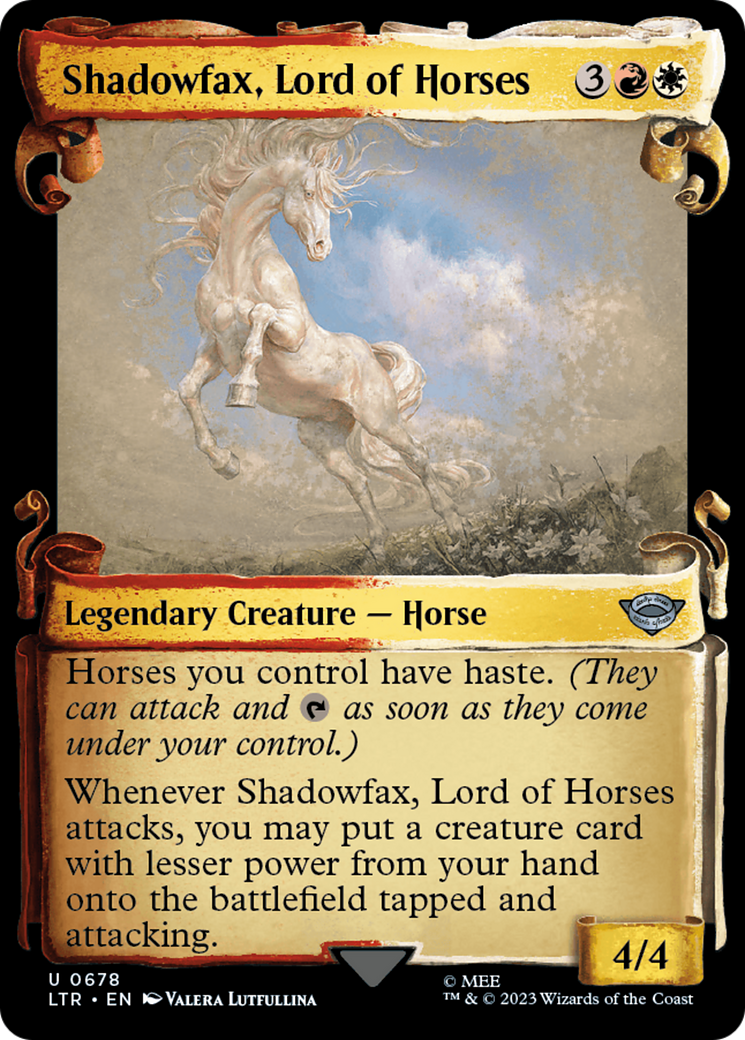Shadowfax, Lord of Horses [The Lord of the Rings: Tales of Middle-Earth Showcase Scrolls]-1