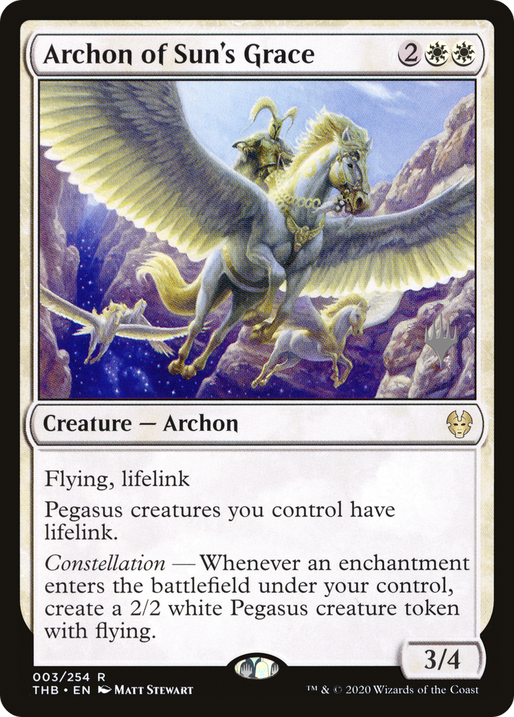 Archon of Sun's Grace (Promo Pack) [Theros Beyond Death Promos]-1