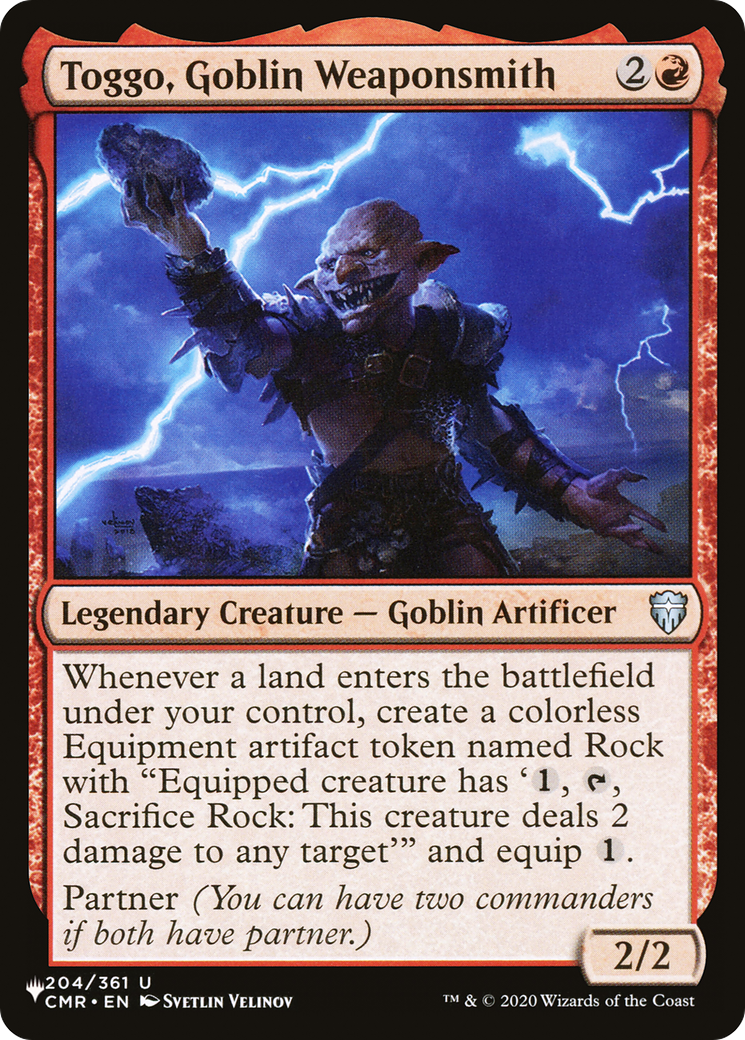 Toggo, Goblin Weaponsmith [The List]-1