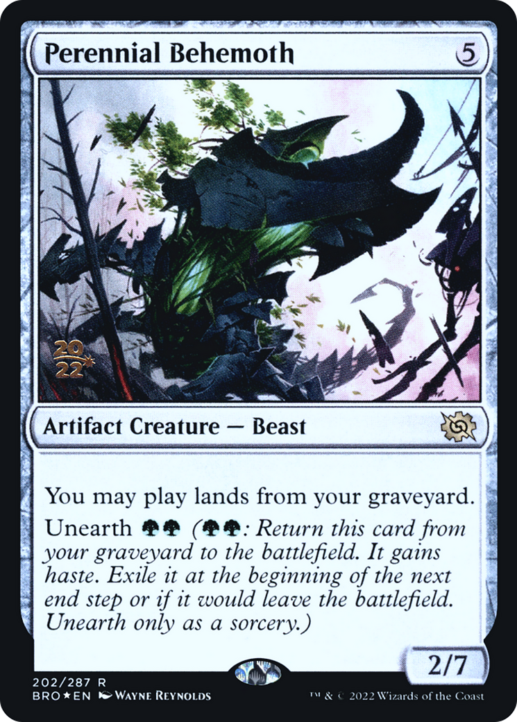 Perennial Behemoth [The Brothers' War Prerelease Promos]-1
