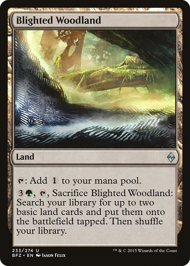 Blighted Woodland [Battle for Zendikar]-1