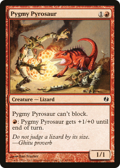 Pygmy Pyrosaur [Duel Decks: Venser vs. Koth]-1