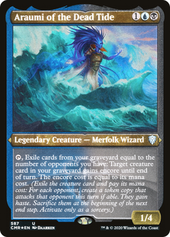 Araumi of the Dead Tide (Etched) [Commander Legends]-1
