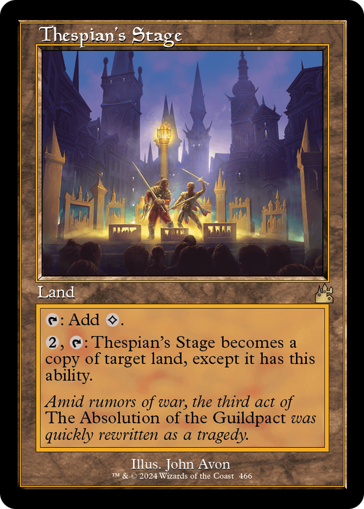 Thespian's Stage (Retro Frame) [Ravnica Remastered]-1