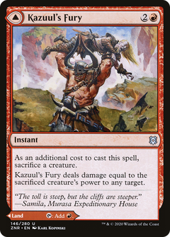 Kazuul's Fury // Kazuul's Cliffs [Zendikar Rising]-5