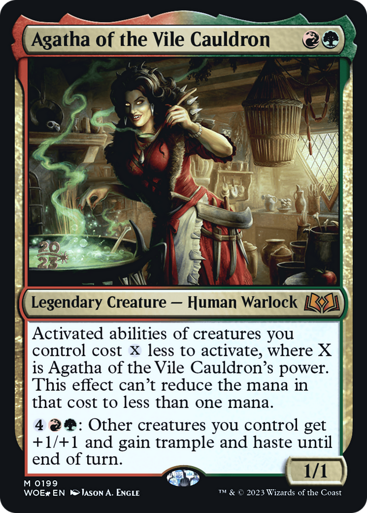 Agatha of the Vile Cauldron [Wilds of Eldraine Prerelease Promos]-1