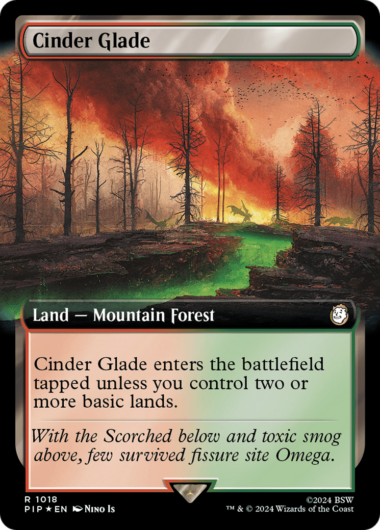 Cinder Glade (Extended Art) (Surge Foil) [Fallout]-1