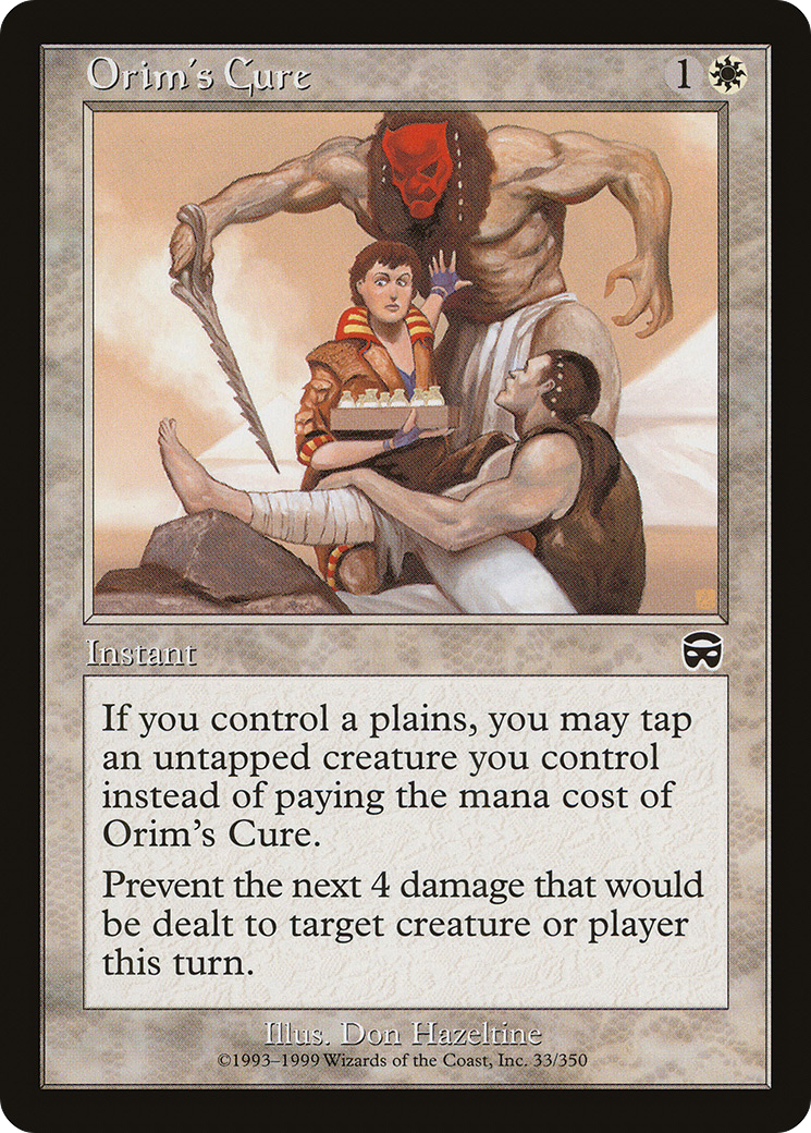 Orim's Cure [Mercadian Masques]-1