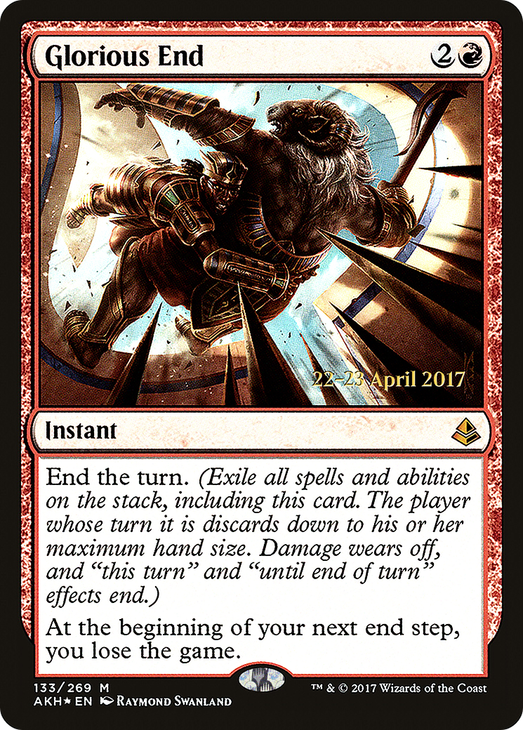 Glorious End [Amonkhet Prerelease Promos]-1