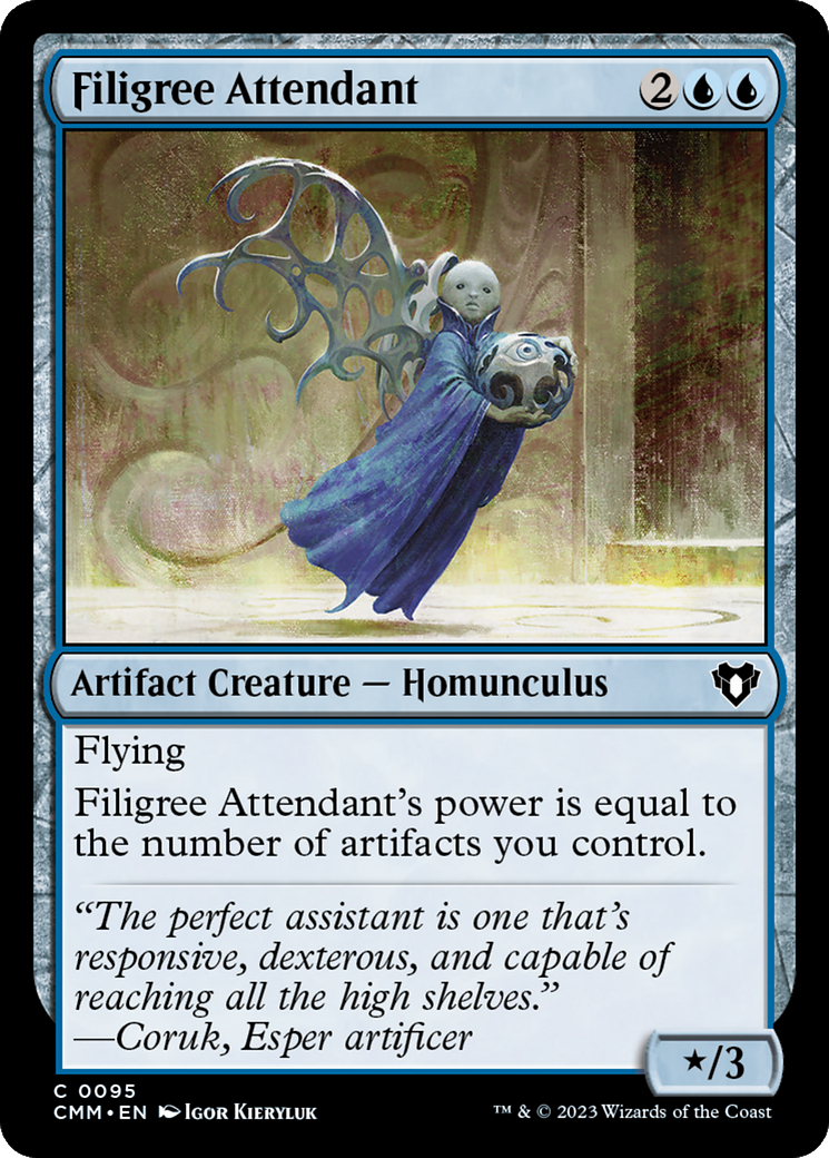 Filigree Attendant [Commander Masters]-1