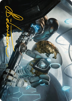 Myr Kinsmith Art Card (Gold-Stamped Signature) [Phyrexia: All Will Be One Art Series]-1