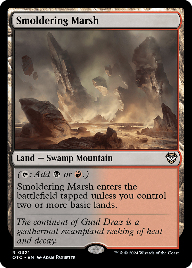 Smoldering Marsh [Outlaws of Thunder Junction Commander]-1