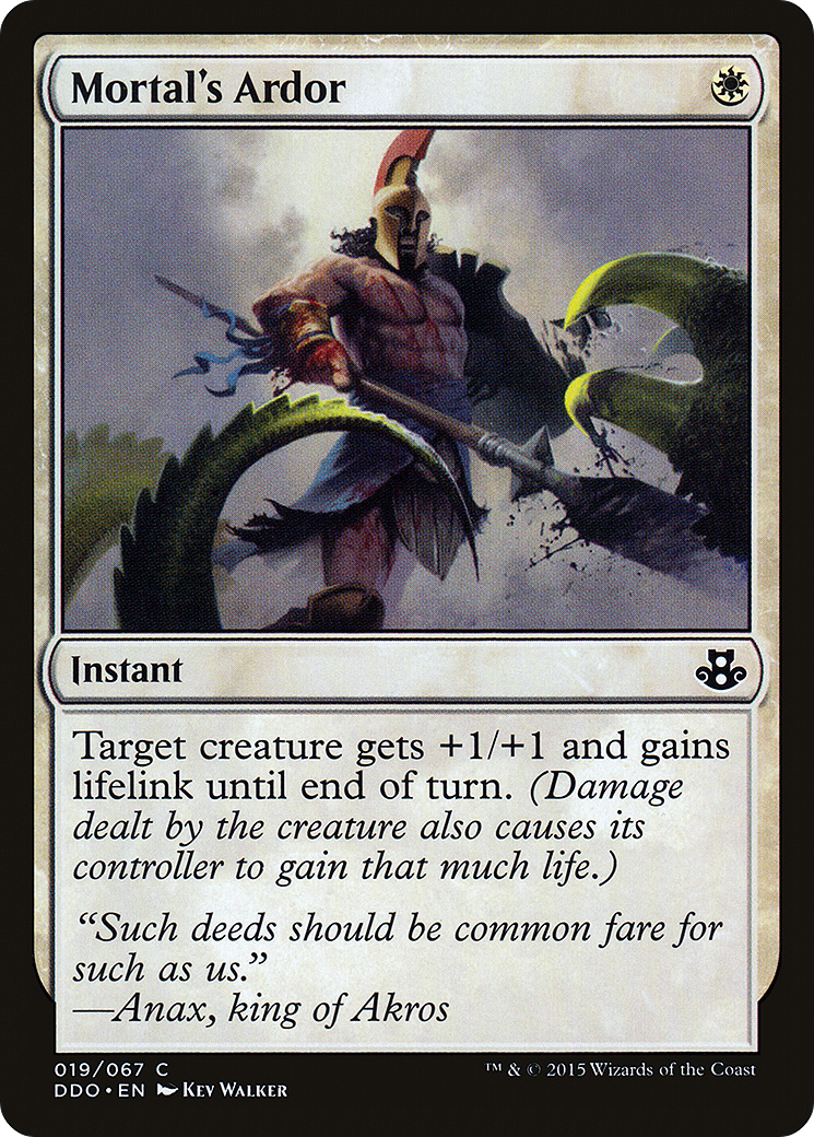 Mortal's Ardor [Duel Decks: Elspeth vs. Kiora]-1