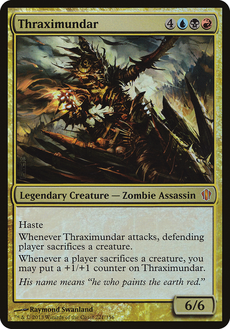 Thraximundar (Oversized) [Commander 2013 Oversized]-1