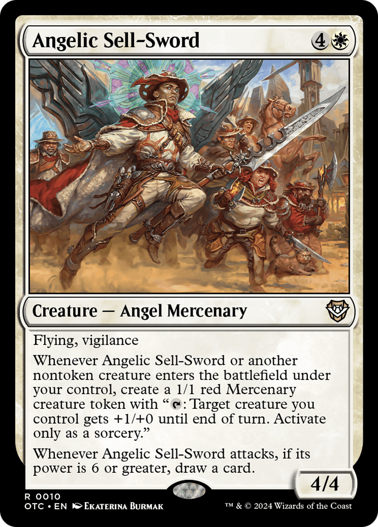 Angelic Sell-Sword [Outlaws of Thunder Junction Commander]-1