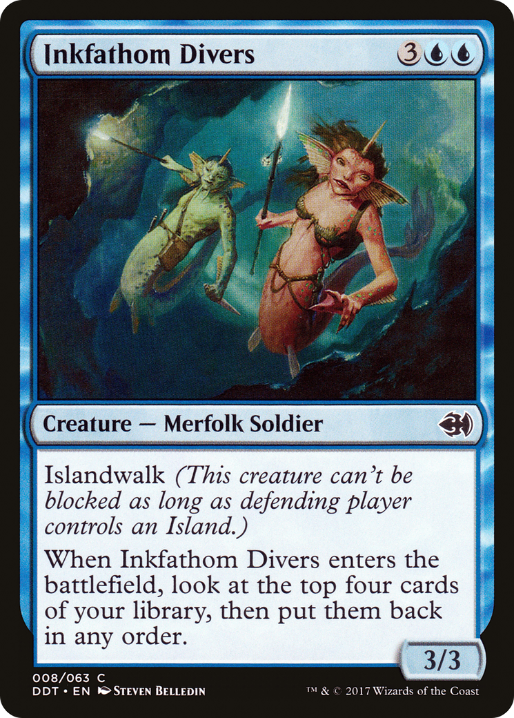 Inkfathom Divers [Duel Decks: Merfolk vs. Goblins]-1