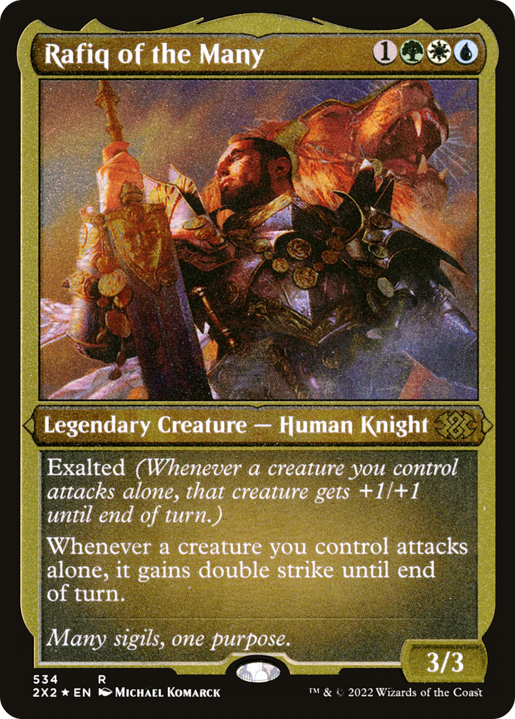 Rafiq of the Many (Foil Etched) [Double Masters 2022]-1