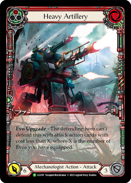 Heavy Artillery (Red) [LGS191] (Promo)  Rainbow Foil-1