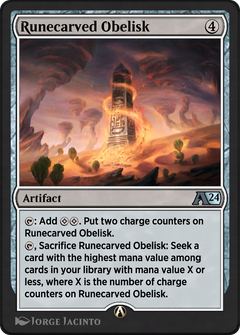 Runecarved Obelisk (YOTJ-030) - Alchemy: Outlaws of Thunder Junction-1