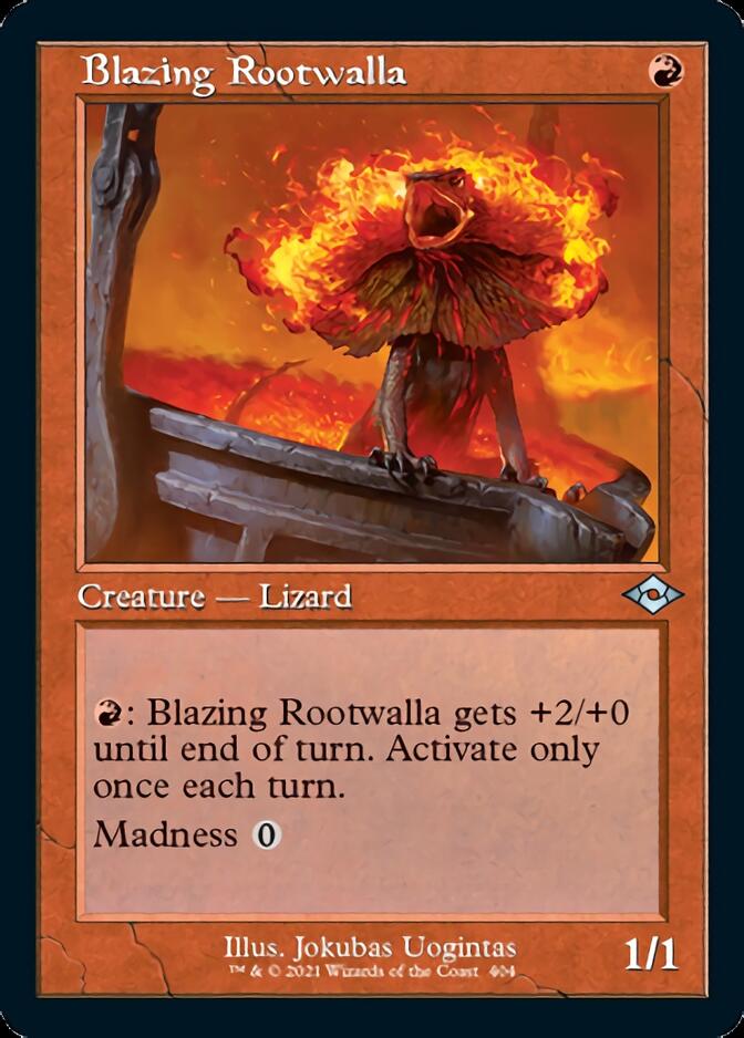 Blazing Rootwalla (Retro Foil Etched) [Modern Horizons 2]-2