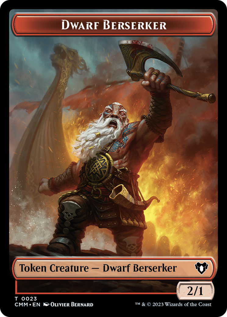 Dwarf Berserker (TCMM-023) - Commander Masters Tokens-1