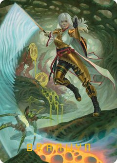 The Eternal Wanderer Art Card (Gold-Stamped Signature) [Phyrexia: All Will Be One Art Series]-1