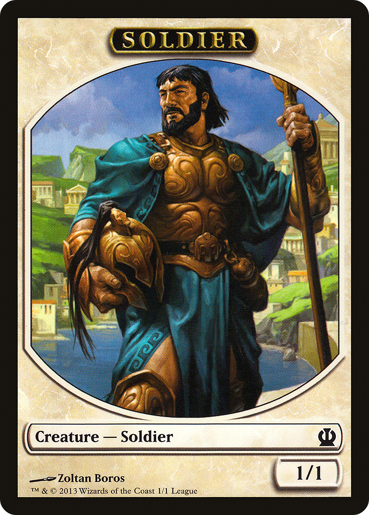 Soldier Token (Zoltan Boros) [League Tokens 2013]-1