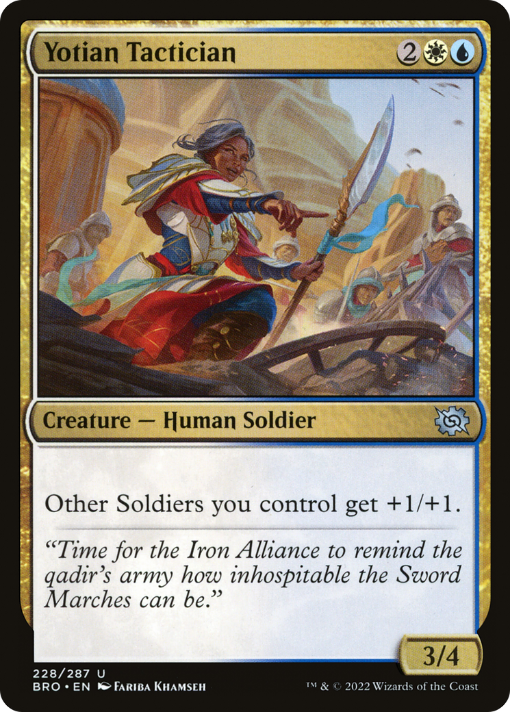 Yotian Tactician (BRO-228) - The Brothers' War Foil-1