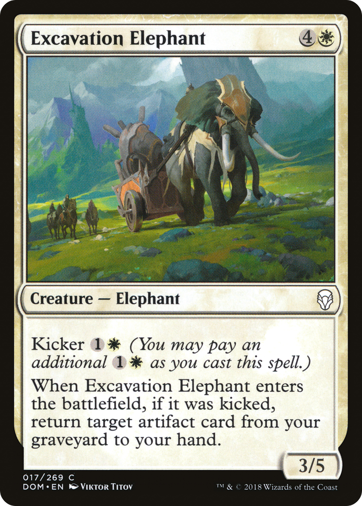 Excavation Elephant [Dominaria]-1