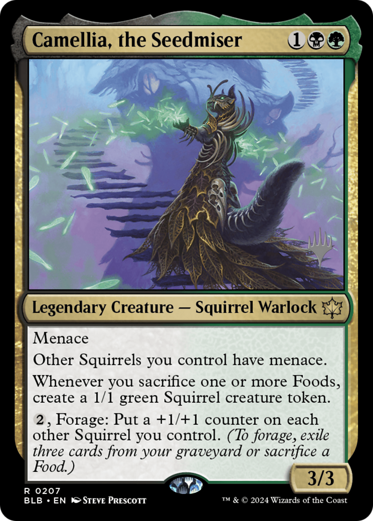 Camellia, the Seedmiser (Promo Pack) [Bloomburrow Promos]-1