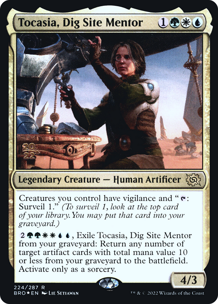 Tocasia, Dig Site Mentor [The Brothers' War Prerelease Promos]-1
