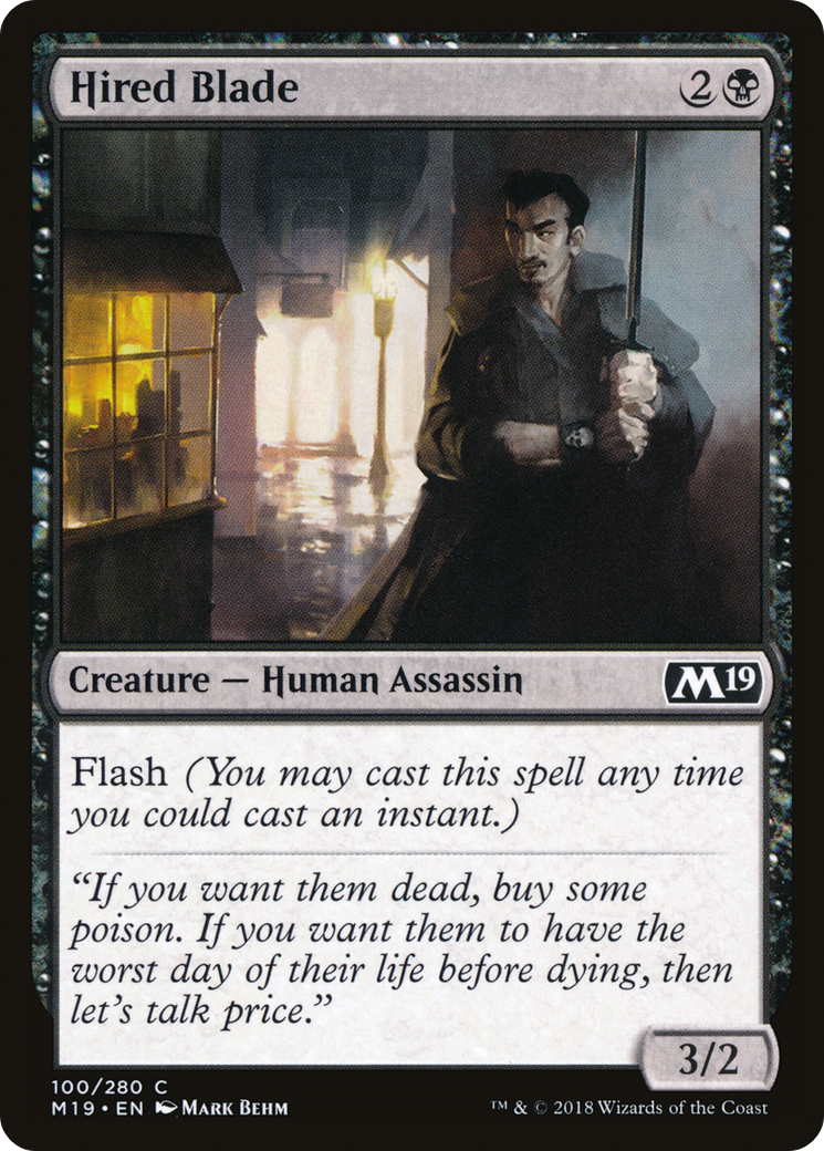 Hired Blade [Core Set 2019]-1