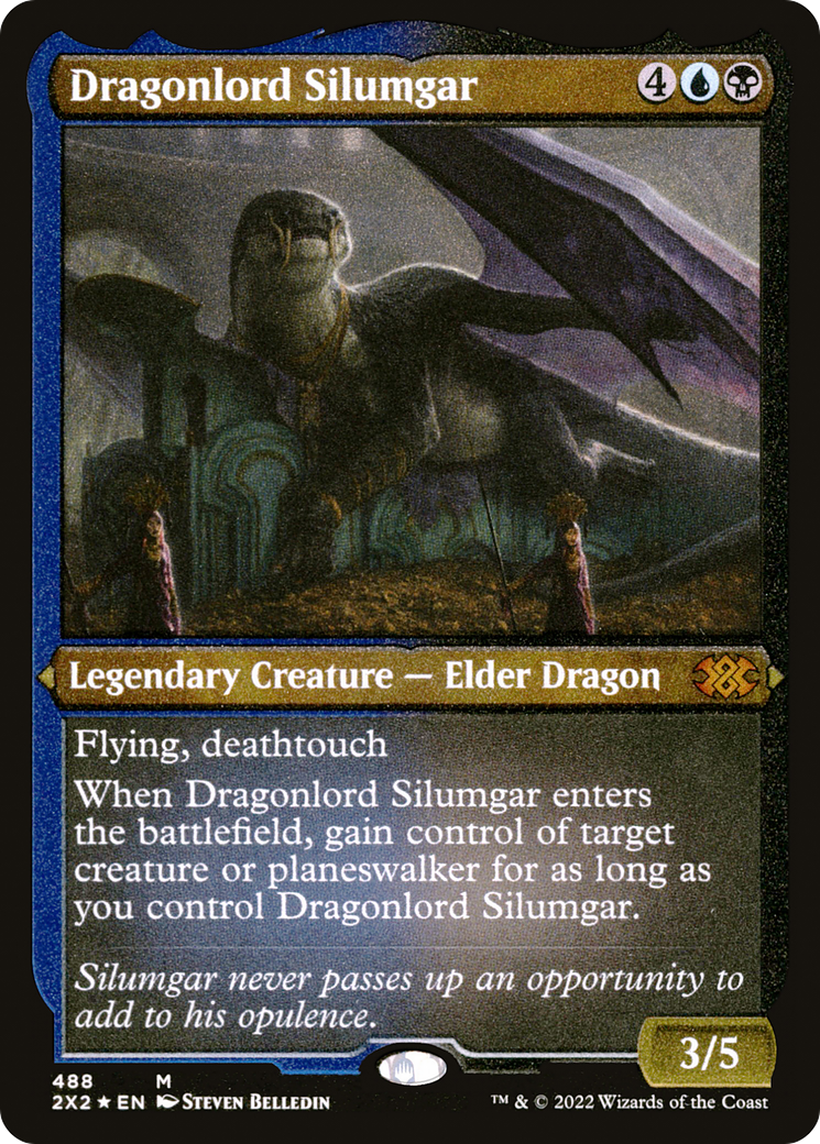 Dragonlord Silumgar (Foil Etched) [Double Masters 2022]-1